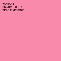 #FA8AAB - Tickle Me Pink Color Image